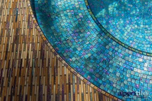 Metallic Glass Mosaic Spa